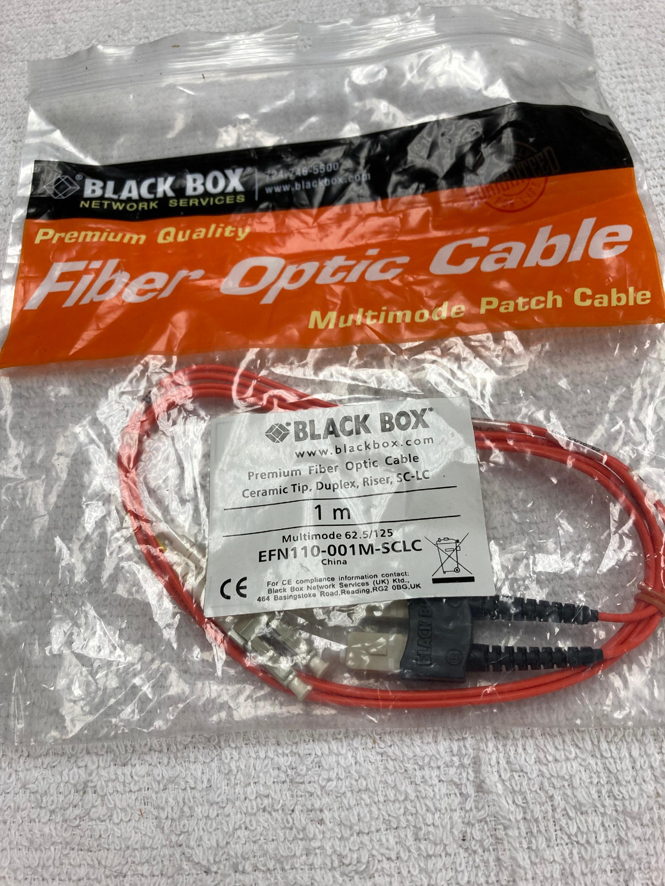 Black Box EFN110-001M-SCLC Fiber Optic Cable - Crimp Insertion and
