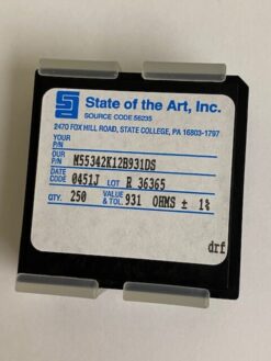 State of the Art  M55342K12B931DS Thin Film Resistors - LOT OF 250