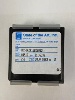 State of the Art M55342K12B20D0S Thin Film Resistors - LOT of 250