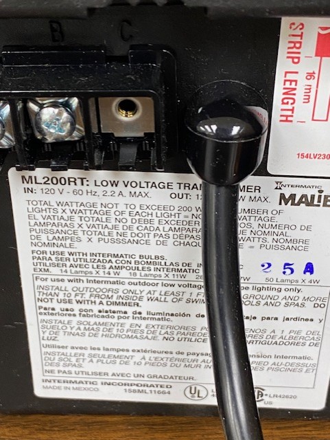 Malibu Low Voltage Transformer Diagram