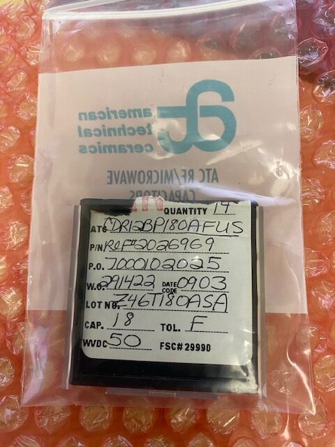 Kyocera AVX CDR12BP180AFUS Capacitors - LOT OF 14