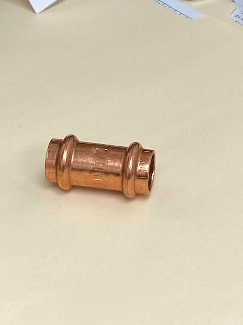 Viega ProPress 1/2 in. Press Copper Coupling with Stop - LOT OF 17