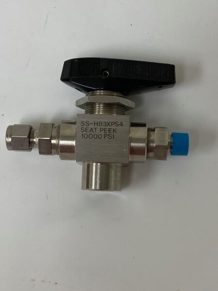 Whitey SS-H83XPS4 High Pressure 3-Way Ball Valve
