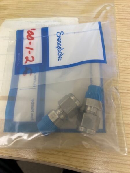 Swagelok SS-400-1-2 Stainless Steel Tube Fitting, Male Connector - LOT OF 2