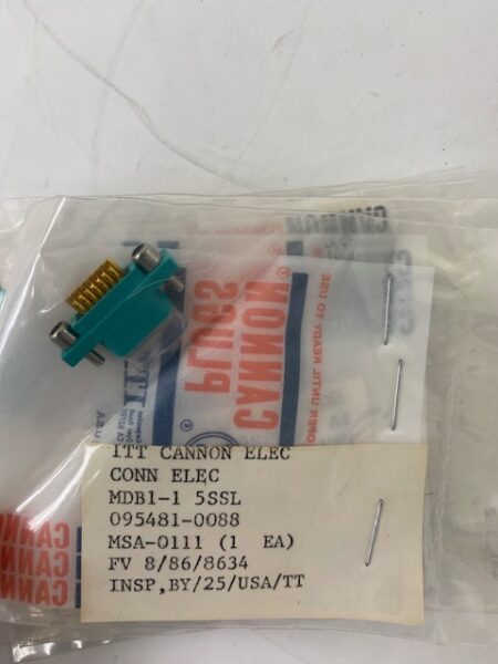 ITT Cannon MDB1-15SSL D-Sub Micro-D Connector - LOT OF 7