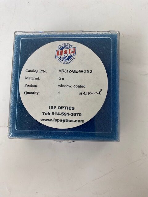 ISP Optics AR812-GE-W-25-3 Germanium Window