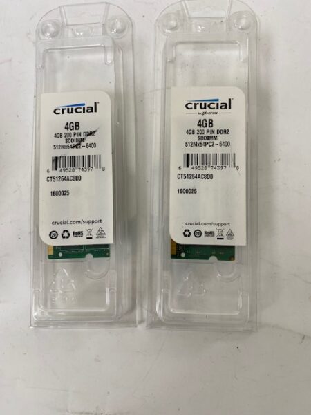 Crucial CT51264AC800 RAM Modules - LOT OF 2