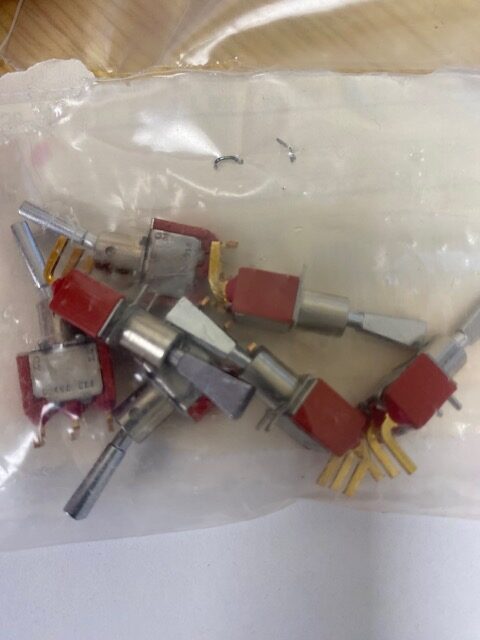 C&K 71013D9ABE Miniature Toggle Switch - LOT OF 7
