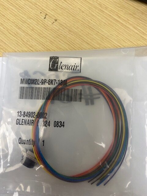 Glenair MWDM2L-9P-6K7-18M D-Sub Micro-D Connector Prewired