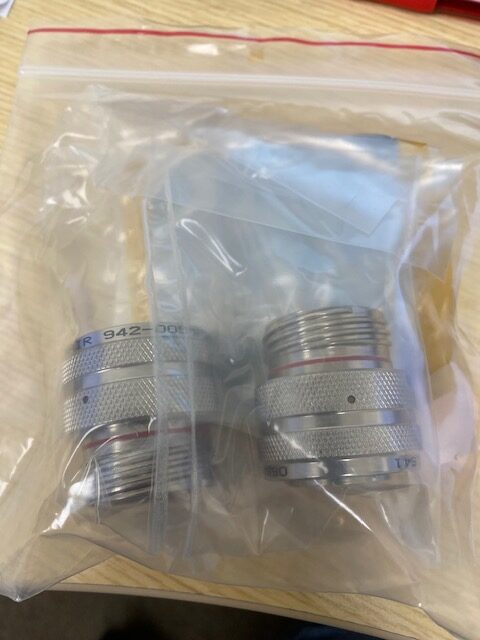 Glenair 942-005MF35PN Circular MIL Spec Connector - LOT OF 2