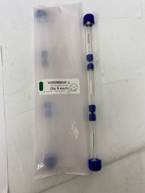RF Coax V086MMHF-3 Cable - LOT OF 6