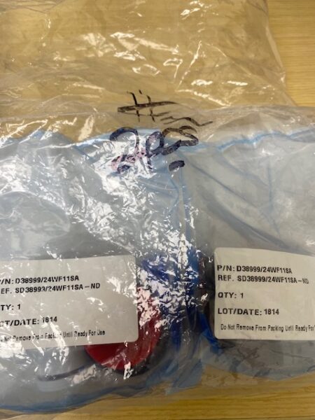 Amphenol D38999/24WF11SA MIL Spec Circular Connector  - LOT OF 2