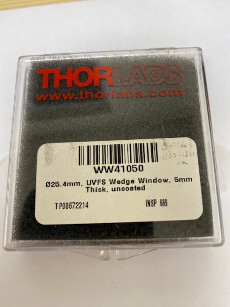 Thorlabs WW41050 Wedged UV Grade Fused Silica Window