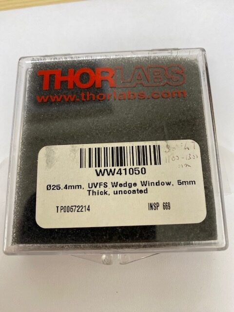 Thorlabs WW41050 Wedged UV Grade Fused Silica Window