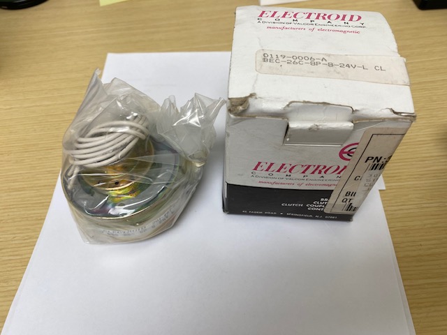 Electroid BEC-26C-8P-8-24V-L Electromagnetic Clutch/Brake Assembly