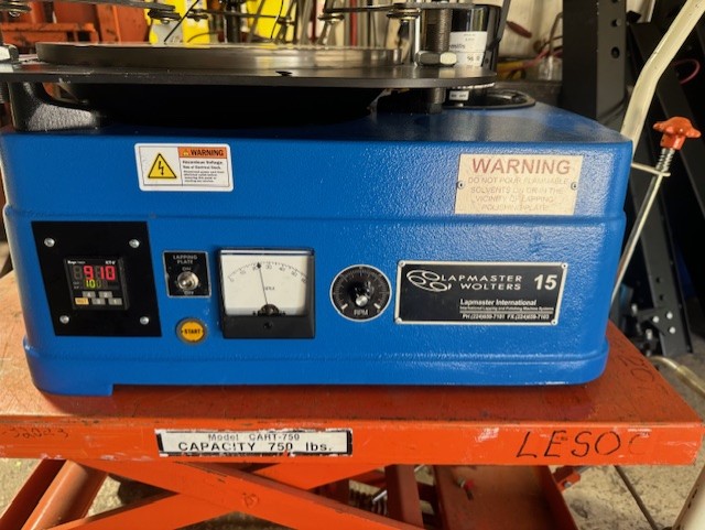 Lapmaster Wolters Model 15 Precision Lapping Machine