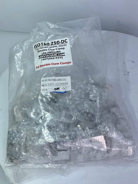 LDS Vacuum ISO160-250-DC Aluminum Double Claw Clamps - Bag of 50
