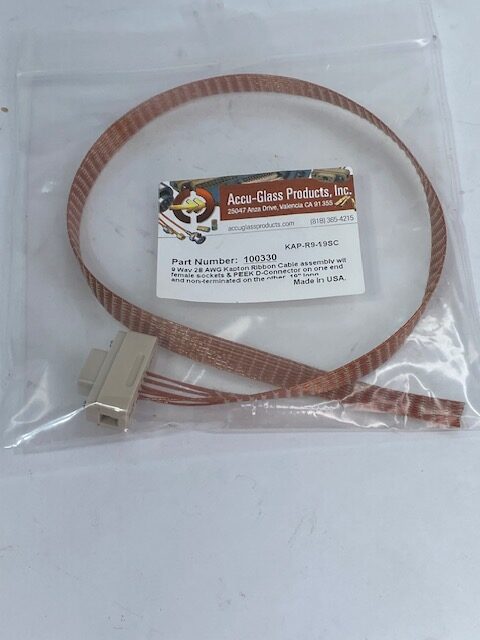 Accu-Glass Products 100330 Vacuum-Compatible Kapton-Coated Cable Assembly
