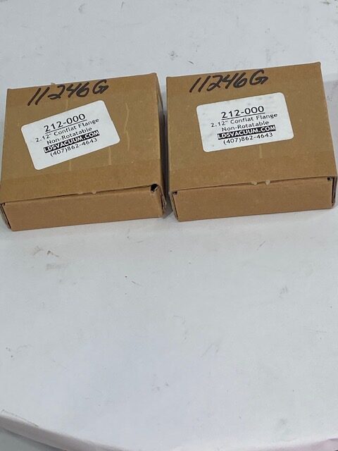 LDS Vacuum 212-000 Blank Flange  - LOT OF 2