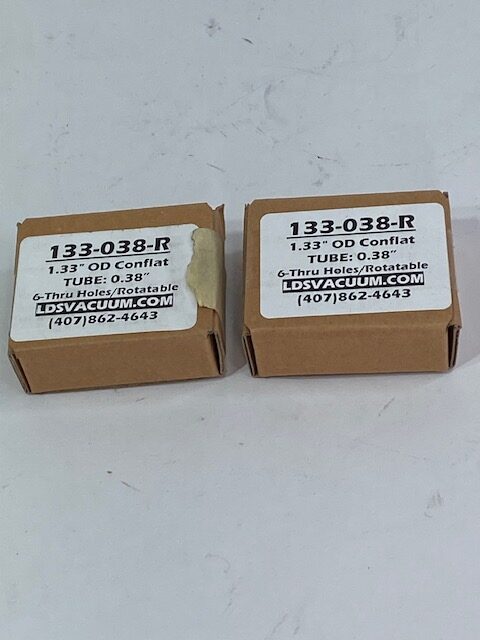 LDS Vacuum 133‑038‑R Rotatable Conflat Flange - LOT OF 2