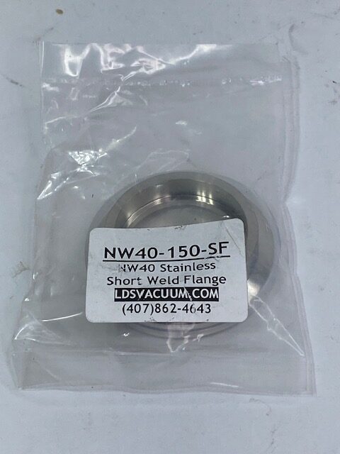 LDS Vacuum NW40‑150‑SF Short Weld Neck Flange