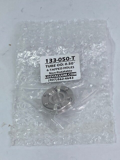 LDS Vacuum model 133‑050‑T Conflat Flange- LOT OF 2