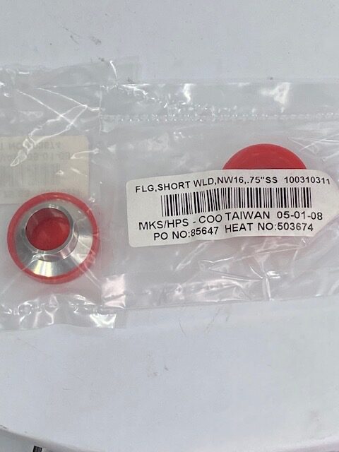 MKS/HPS 100310311 ISO‑KF Weld Stub Flange - LOT OF 2