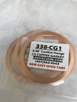 LDS Vacuum 338-CG1 Vacuum Flange Gasket - LOT OF 3