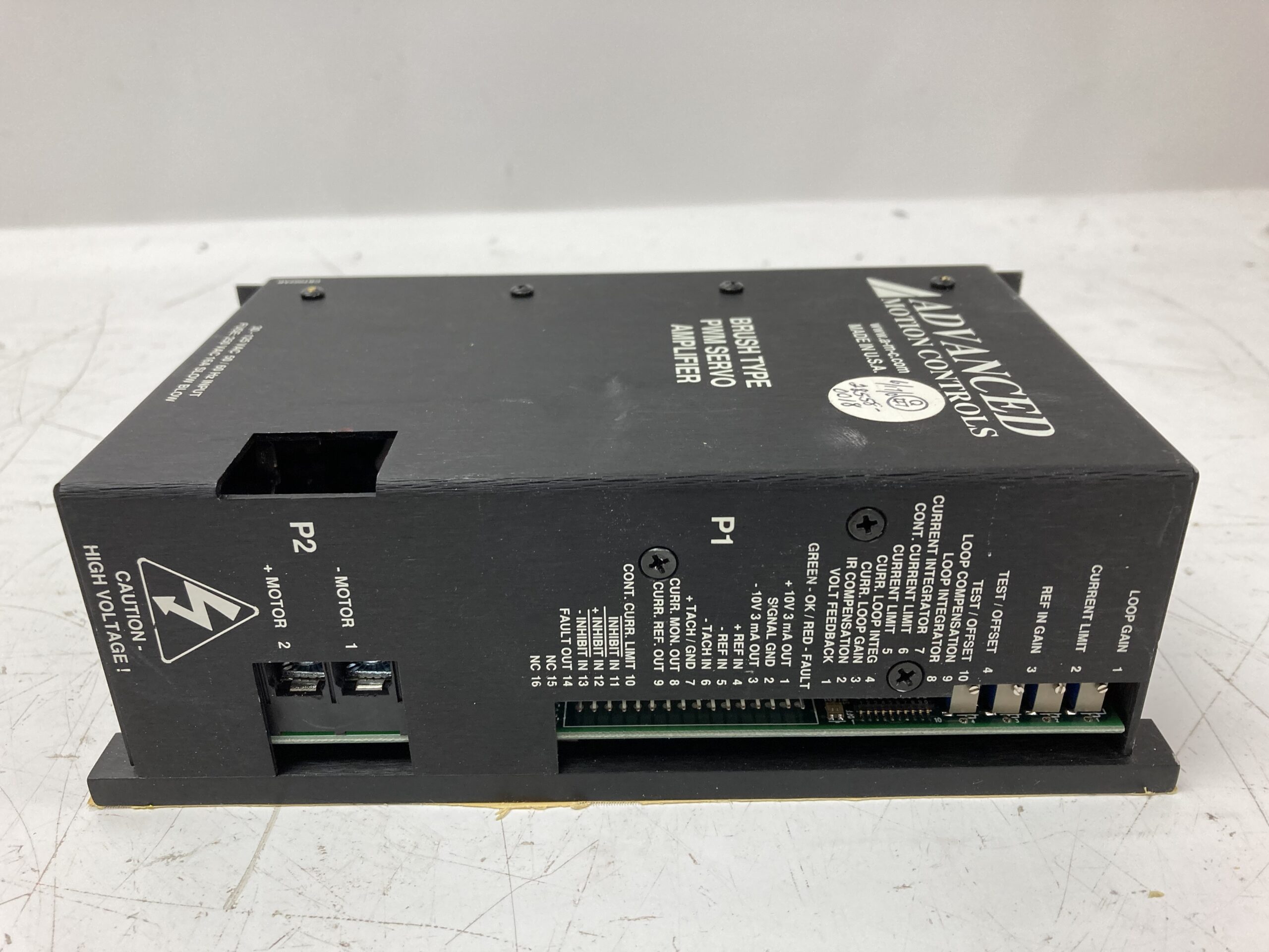 Advanced Motion Controls Brush Type PWM Servo Amplifier; 30 - 125 Vac 50/60Hz - Image 2