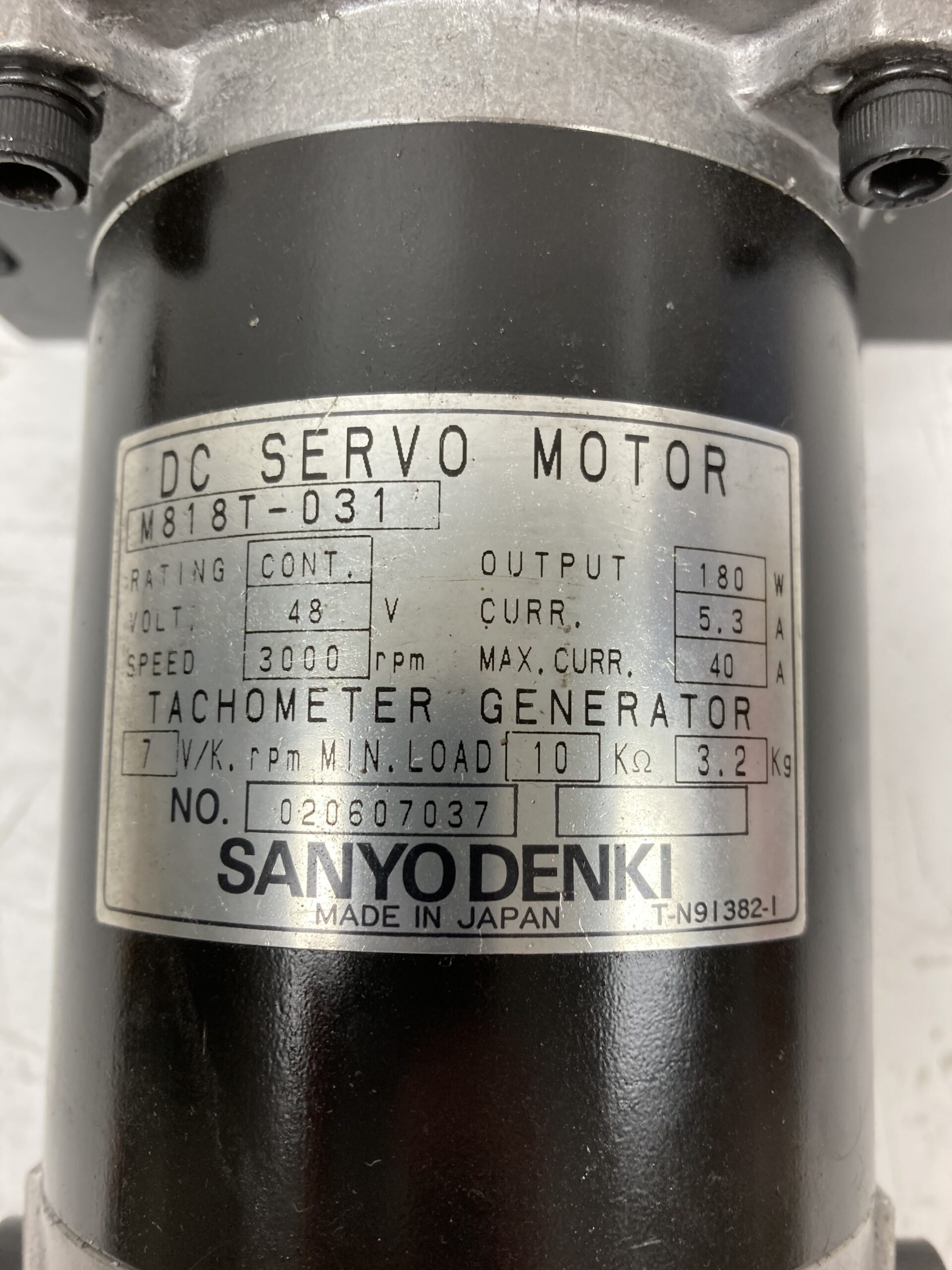 Sanyo Denki M818T-031 DC Servo Motor - Image 2