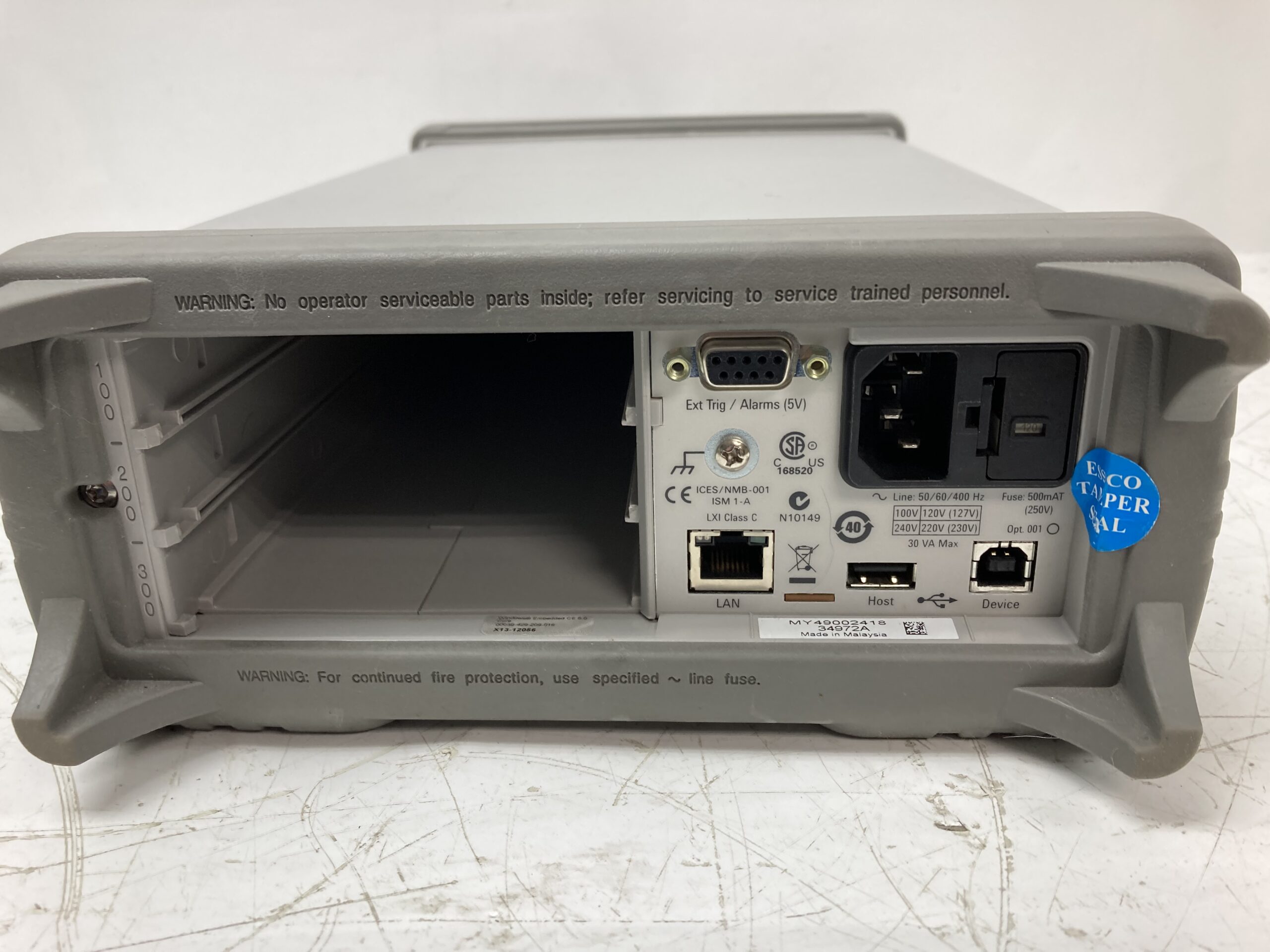 Agilent 34972A LXI Data Acquisition/Switch Unit - Image 2
