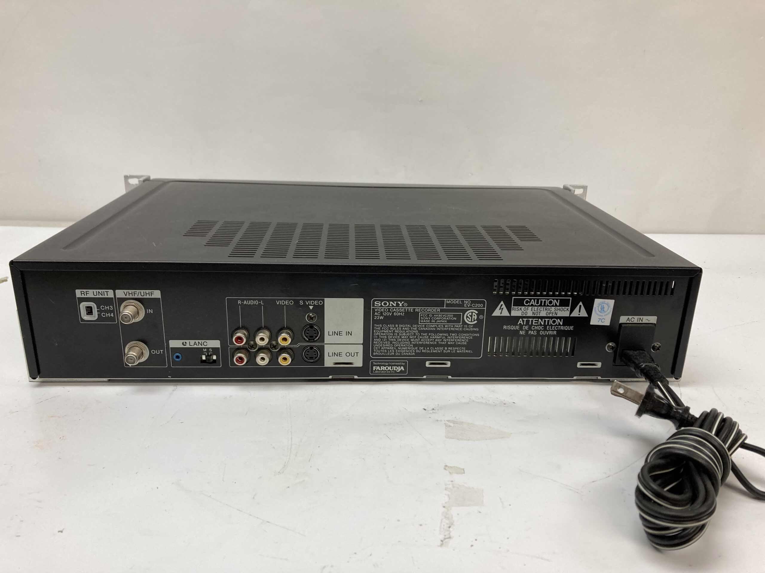 Sony EV-C200 Video Cassette Recorder - Image 2