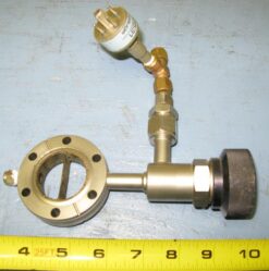 Varian Inline Conflat Flange With Side Input .5"