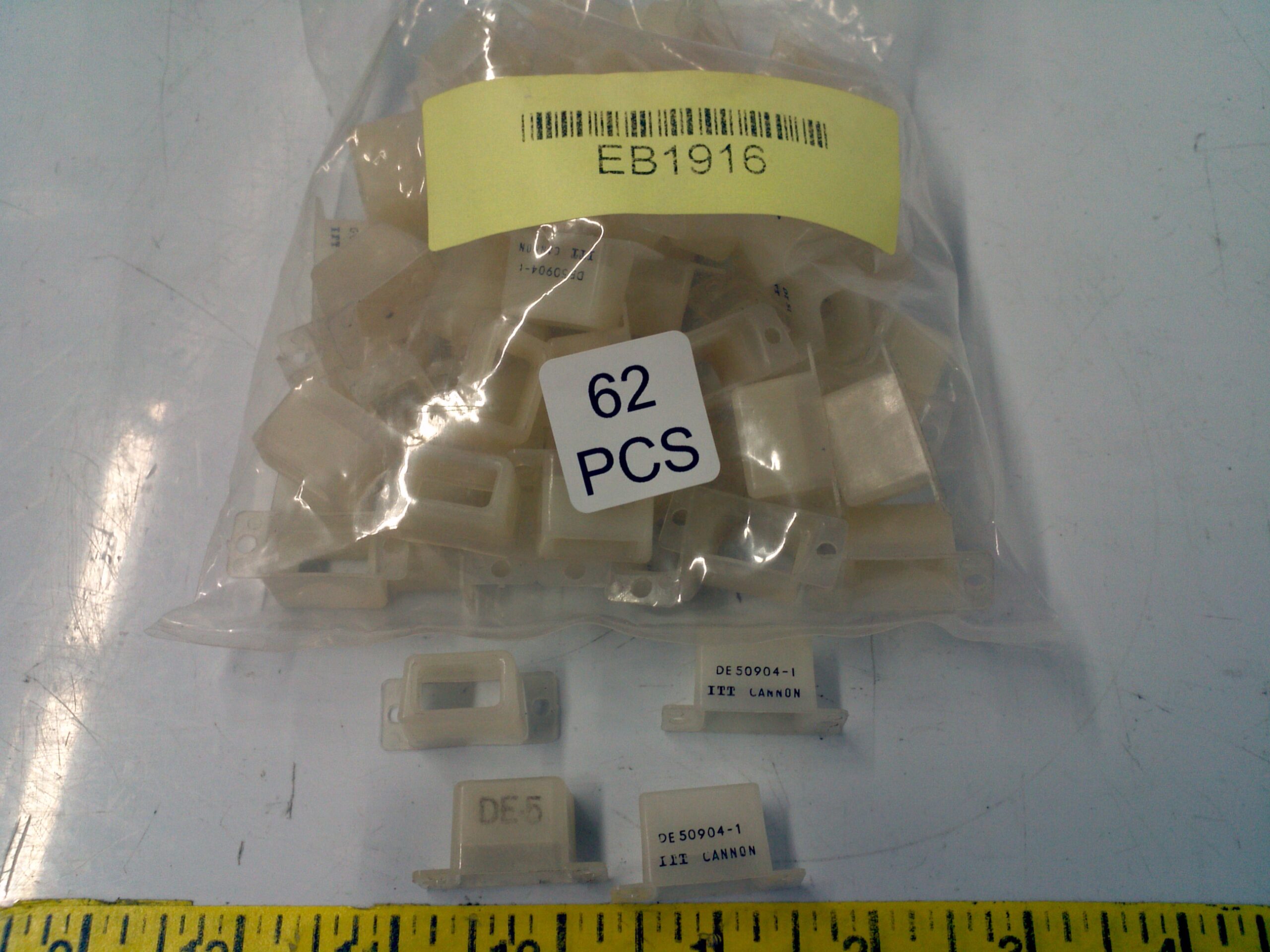 ITT Cannon DE50904-1 Potting Shells Lot of 62