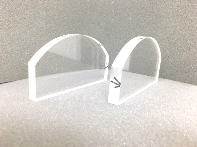 Disk Truncated Parallel Glass Window Set of 2 - Image 3