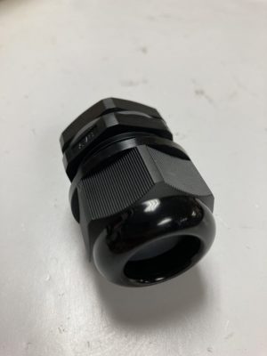 Bimed cable gland, PG21 thread type, polyamide, black, accepts 13 to 18mm diameter cable, IP68.