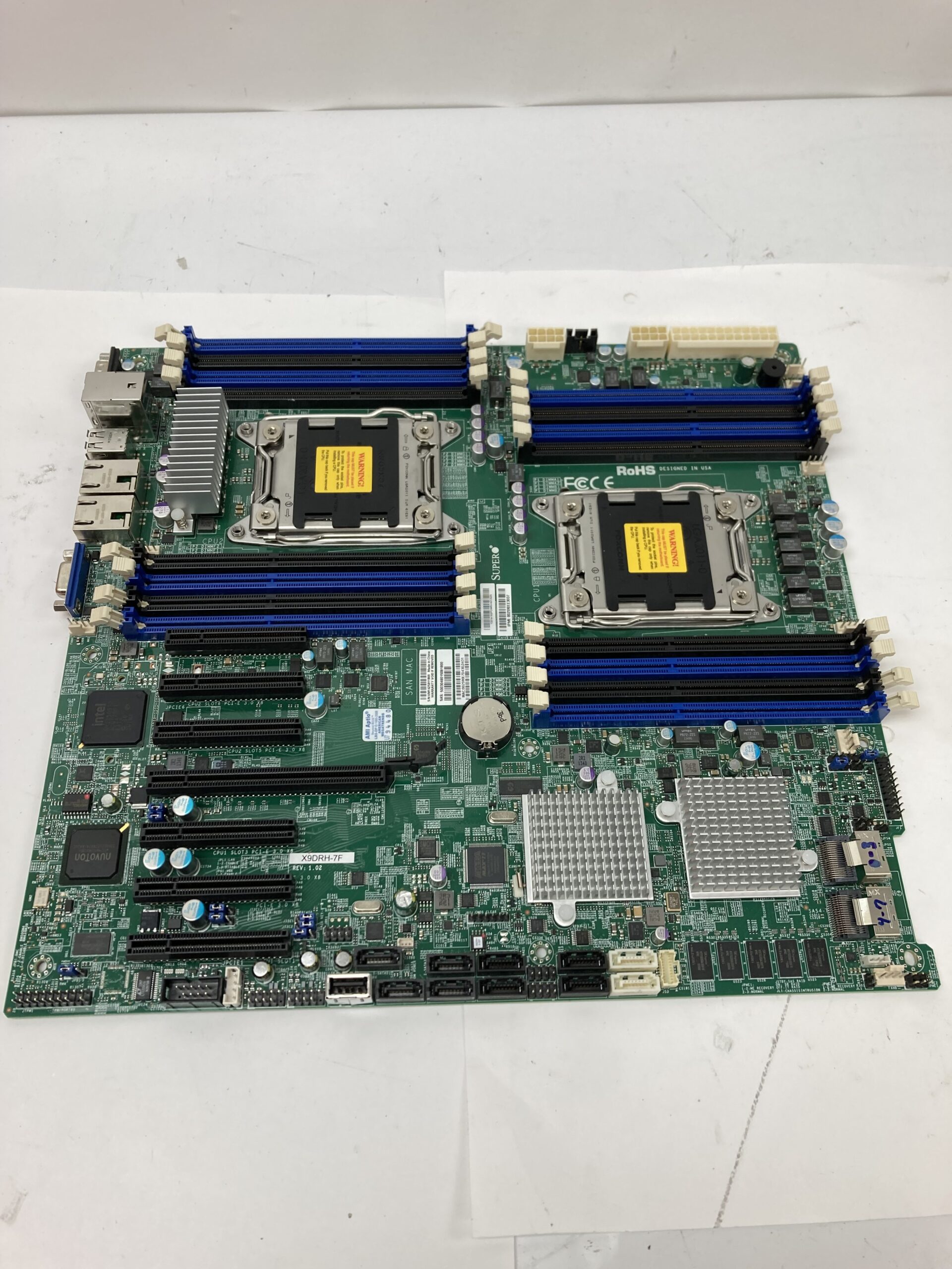 Supermicro Dual Lga2011/Intel C602/DDR3/SATA3/V&2GbE/EATX Server Motherboard X9DRH-7F-O (parts only)
