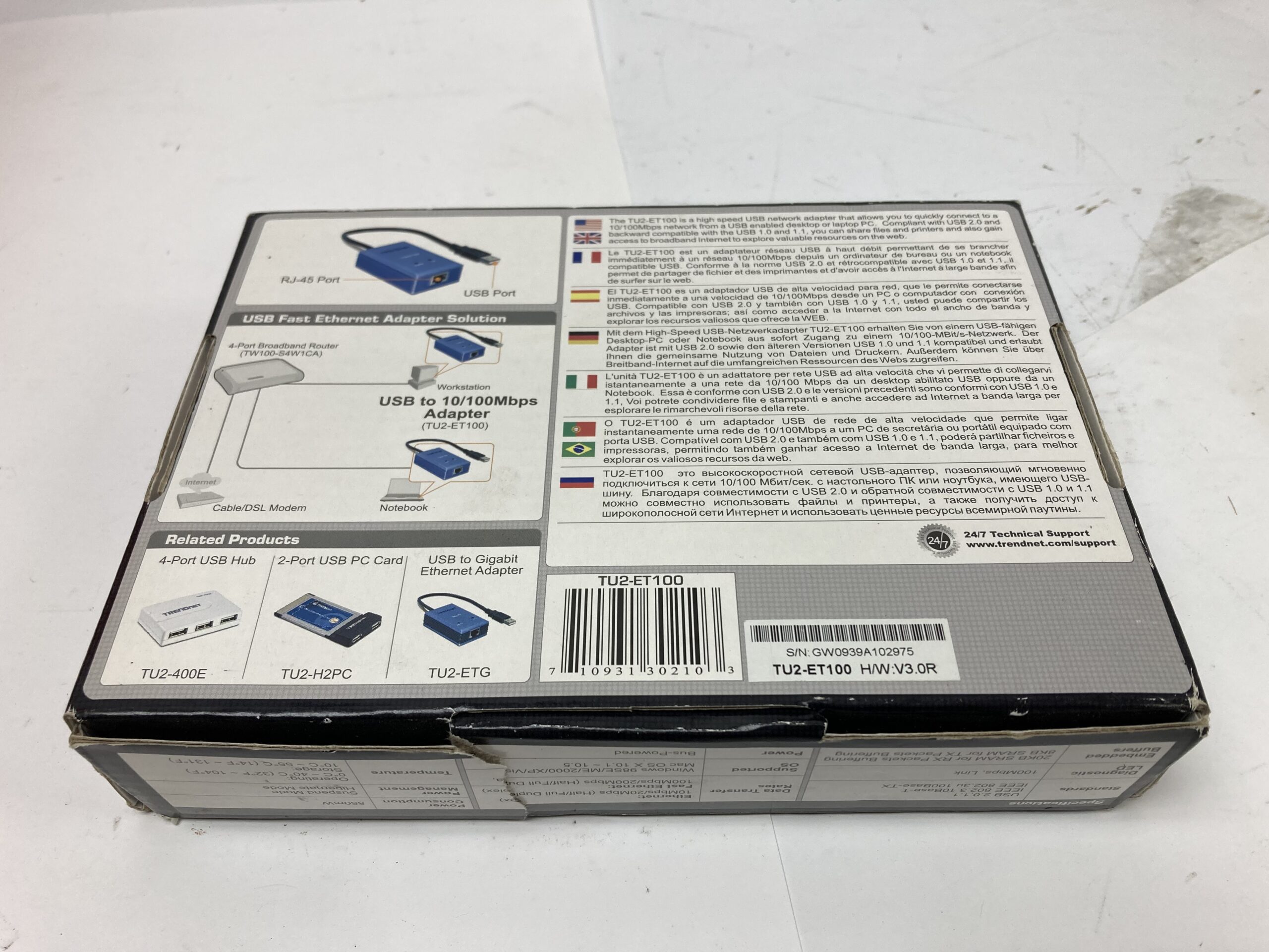 Trendnet TU2-ET100 Ethernet Adapter - Image 2