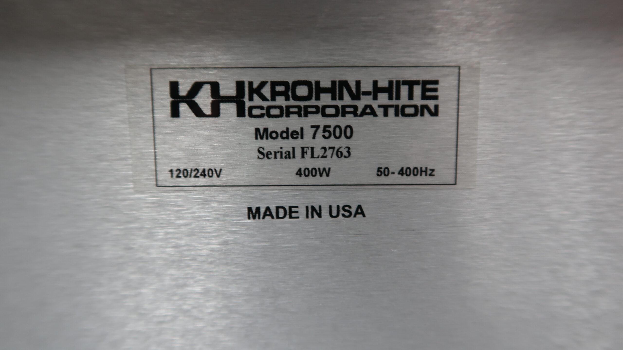 Krohn-Hite M7500 Amplifier - Image 3