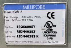 Millipore Direct-Q 5 UV Water System - Type I/III, 18.2 MΩ·cm - Image 3