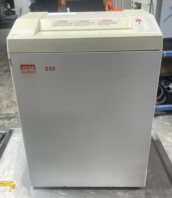 SEM 233 Shredder - Industrial Paper/Document Destruction
