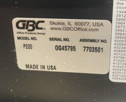 GBC DocuBind P200 Binding Machine - 25 Sheet Punch, 425 Sheet Bind - Image 3