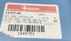 Ace Glass 12107-46 Temp Controller - HI/LO Alarms, Thermocouple - Image 3