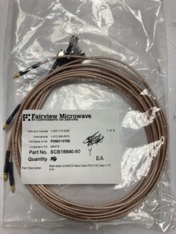 Fairview Microwave SCB18840-60 SMA Male to MMCX Male Cable RG-316 (lot of 4)