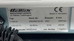 Hettich Mikro 22 Centrifuge - 18,000 RPM, 24x1.5ml, 21,000 RCF - Image 4