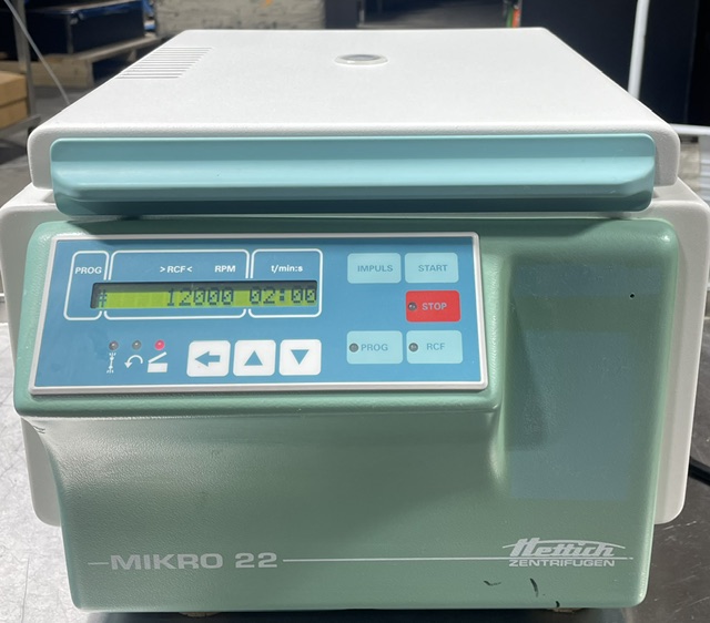 Hettich Mikro 22 Centrifuge - 18,000 RPM, 24x1.5ml, 21,000 RCF