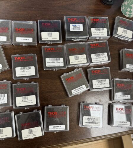 Thorlabs Optical Lenses Lot – 58 Lenses for Advanced Applications