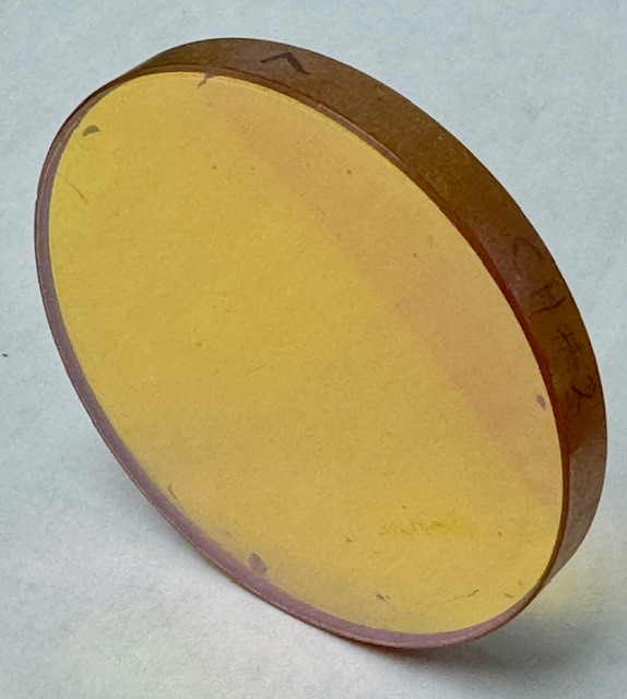 Zinc Selenide ZnSe window 2.5 inch 0.3 inch
