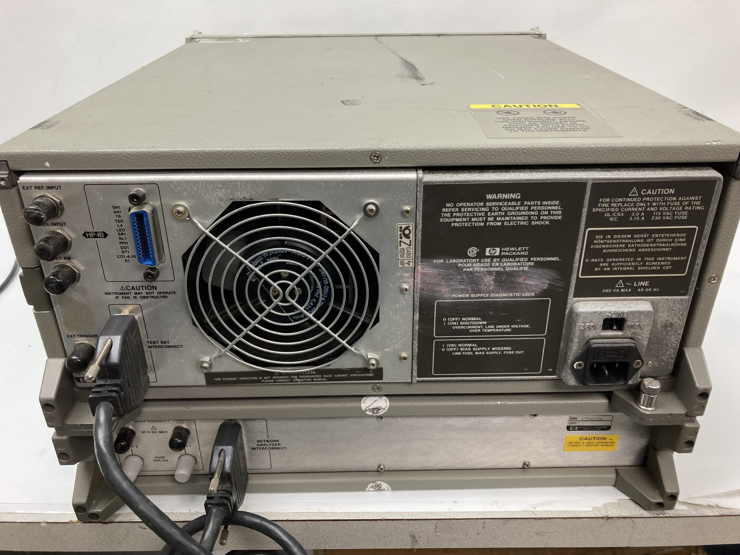 HP 8753B Network Analyzer with HP 85046A S-Parameter Test Set