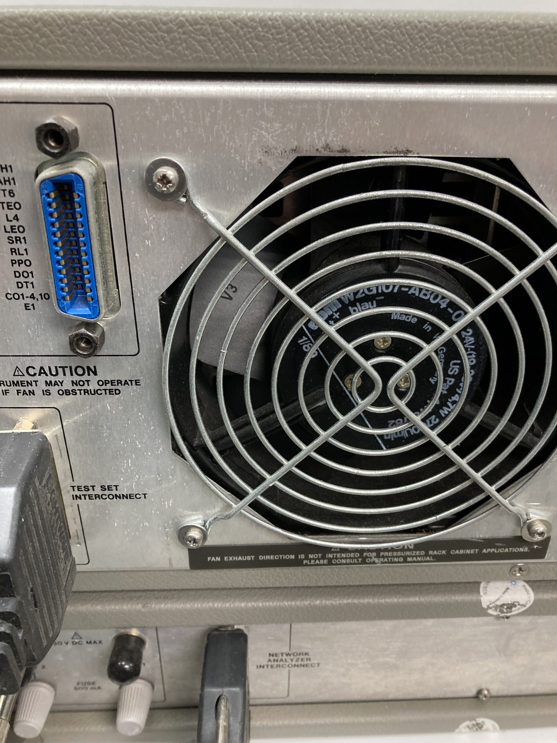 HP 8753B Network Analyzer with HP 85046A S-Parameter Test Set